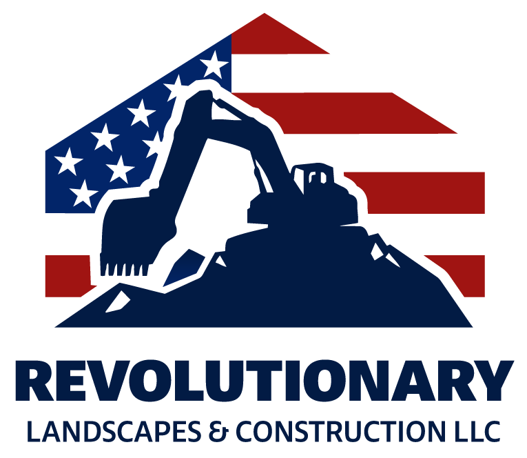 Revolutionary Landscape & Construction Logo
